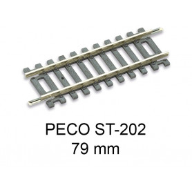 PECO ST-202 - rail droit 79 mm code 100 échelle HO