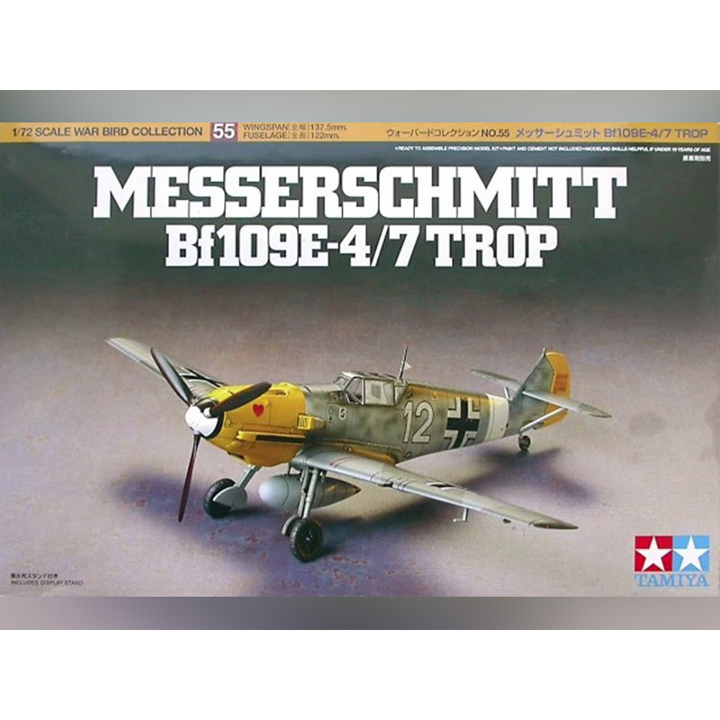 Messerchmitt BF109E-4/7 Trop - 1/72 - Tamiya 60755