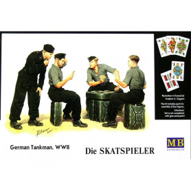 Tankistes allemands jouant aux cartes WWII - 1/35 - MASTER BOX 3525