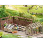 Set Laser-Cut accessoires de jardin - HO 1/87 - NOCH 66805