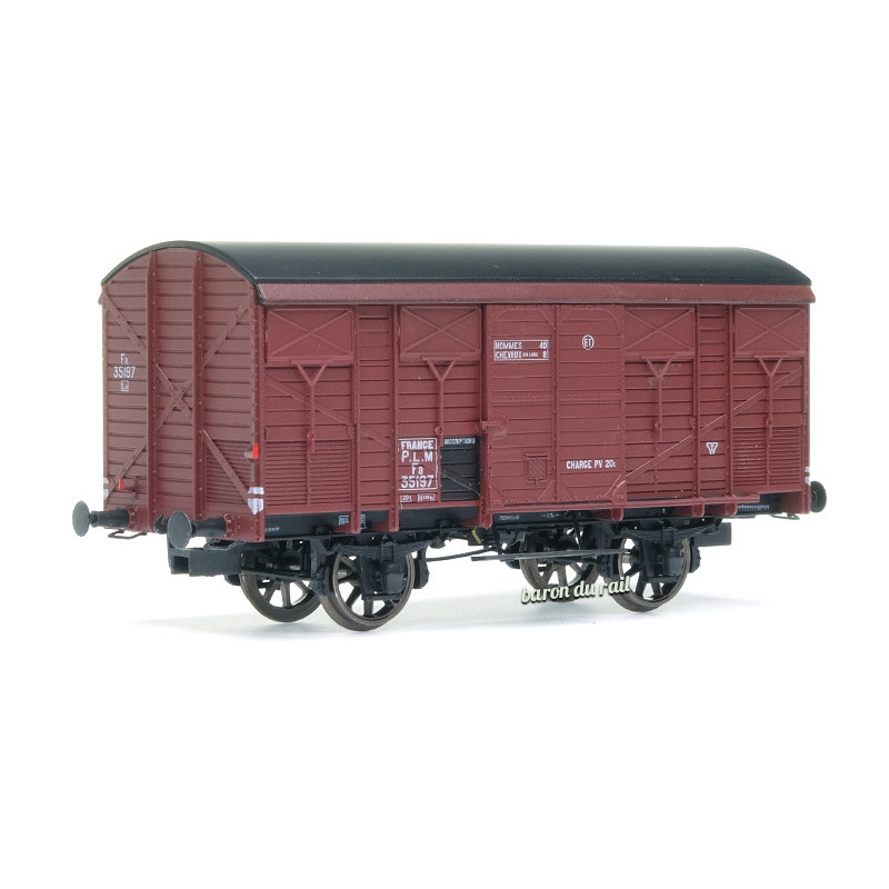 Wagon Primeur ex-couvert 20T, PLM Ep.II. - HO 1/87 - REE WB-736
