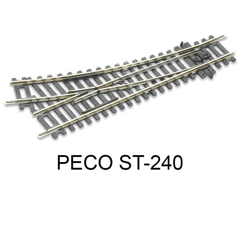PECO ST-240 - aiguillage court à droite code 100 échelle HO