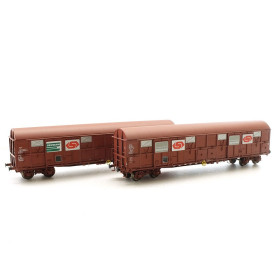 Set 2x wagon GASS SERNAM SNCF époque IV et V - HO - LS Models 30337