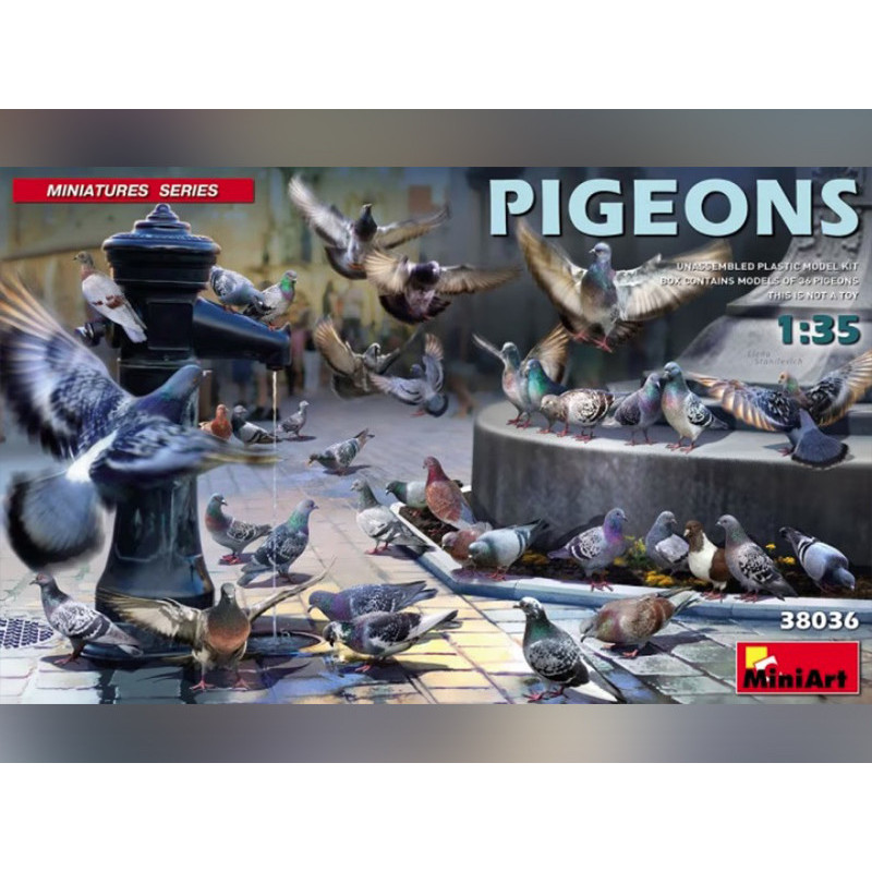 Pigeons - échelle 1/35 - MINIART 38036