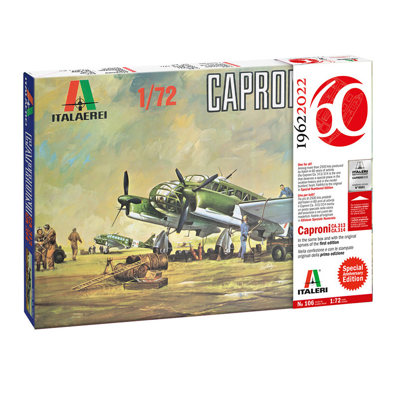 Caproni Ca.313/314 Vintage Edition - échelle 1/72 - ITALERI 106
