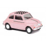Fiat 500 rose - HO 1/87 - BUSCH 48733