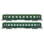2x voitures DEV AO A8 et B10 ép IV SNCF - N 1/160 - REE NW-276