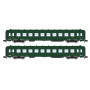 2x voitures DEV AO B10 myfi ép III SNCF - N 1/160 - REE NW-283
