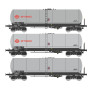 Set 3x citernes ANF longues, ép. V-VI "ERMEWA" - HO 1/87 - REE WB-598