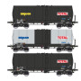 Set 3x citernes FAUVET-GIREL, ép. IV-V "ALGECO-TOTAL" - HO 1/87 - REE WB-657