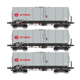 Set 3x citernes FAUVET-GIREL, ép. V "ERMEWA" - HO 1/87 - REE WB-658