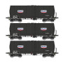 Set 3x citernes FAUVET-GIREL, ép. III "MOBIL" - HO 1/87 - REE WB-662