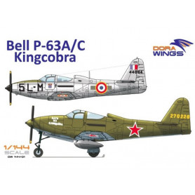 Maquette Bell P-63A/C Kingcobra (2x avions) - 1/144 - DORA WINGS 144-01