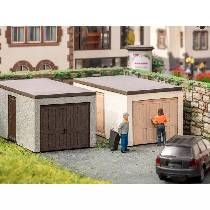 2 garages individuels Laser-Cut - N 1/160 - NOCH 14677