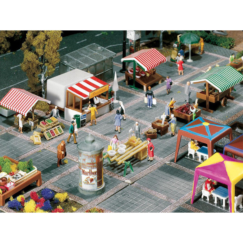 Set d'accessoires de marché - N 1/160 - Faller 272533