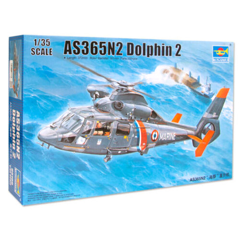 Hélicoptère AS365N2 Dolphin 2 - échelle 1/35 - TRUMPETER 05106