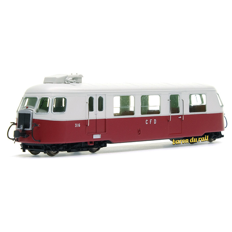 Autorail BILLARD A80 D des CFD N°316 ép. III - analogique - HOm 1/87 - REE VM-006