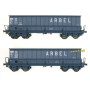2x Tombereaux DMH ARBEL ép. IV-V - SNCF - HO 1/87 - LS Models 31115