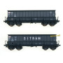 2x Tombereaux DM-H SITRAM ép. IV - SNCF - HO 1/87 - LS Models 31118