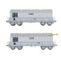 2x Tombereaux DC UNIMETAL ép. V - SNCF - HO 1/87 - LS Models 31120