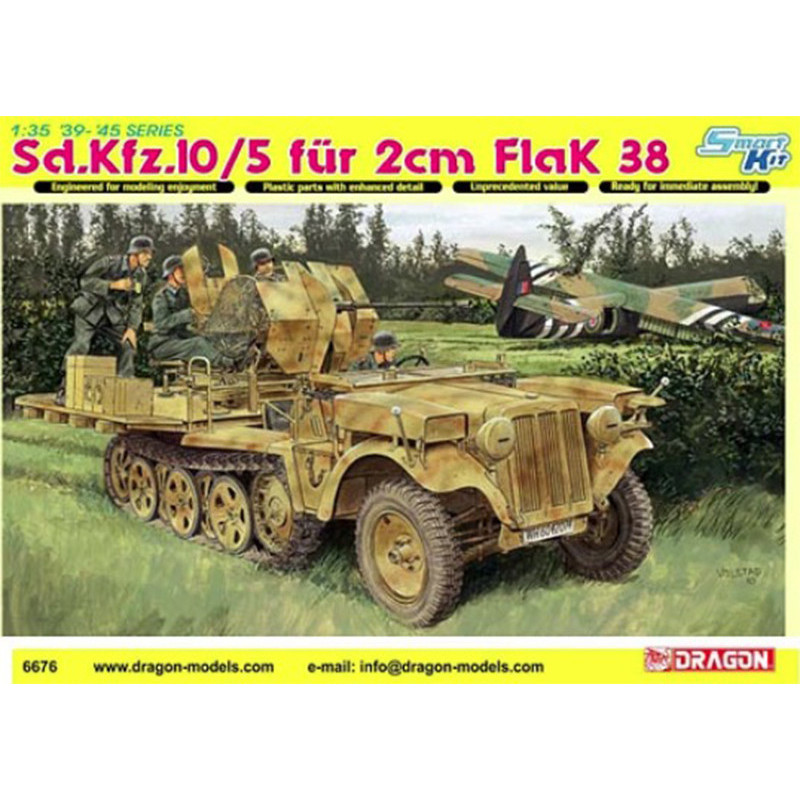 Sd.Kfz.10/5 et FlaK 38 - échelle 1/35 - DRAGON 6676