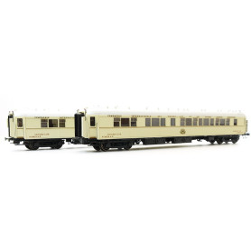 Coffret 2 voitures S CIWL english roofs époque II - HO - LS Models 49143