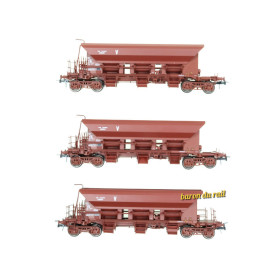 Set 3x wagon trémie Type 1 Uas ép. IV SNCF - HO 1/87 - REE WB-751