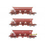 Set 3x wagon trémie Type 1 Uas ép. VI SNCF - HO 1/87 - REE WB-753