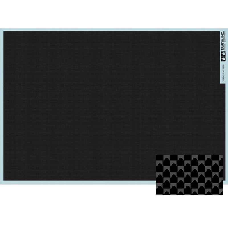 Décalcomanie aplat Carbone Trame Simple / Extra Fine - TAMIYA 12680