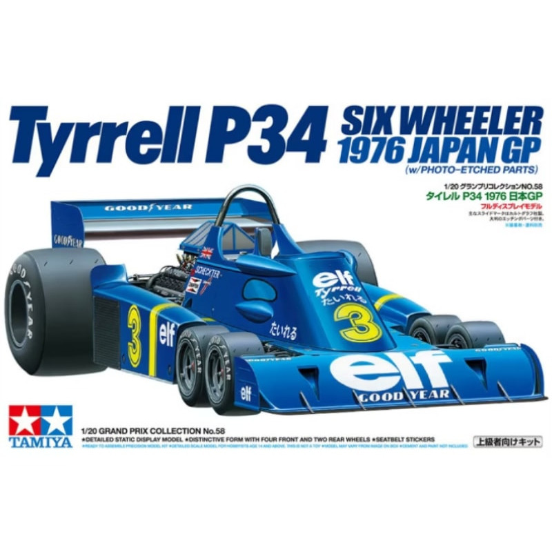 Tyrrell P34 GP Japon 1976 - échelle 1/20 - TAMIYA 20058