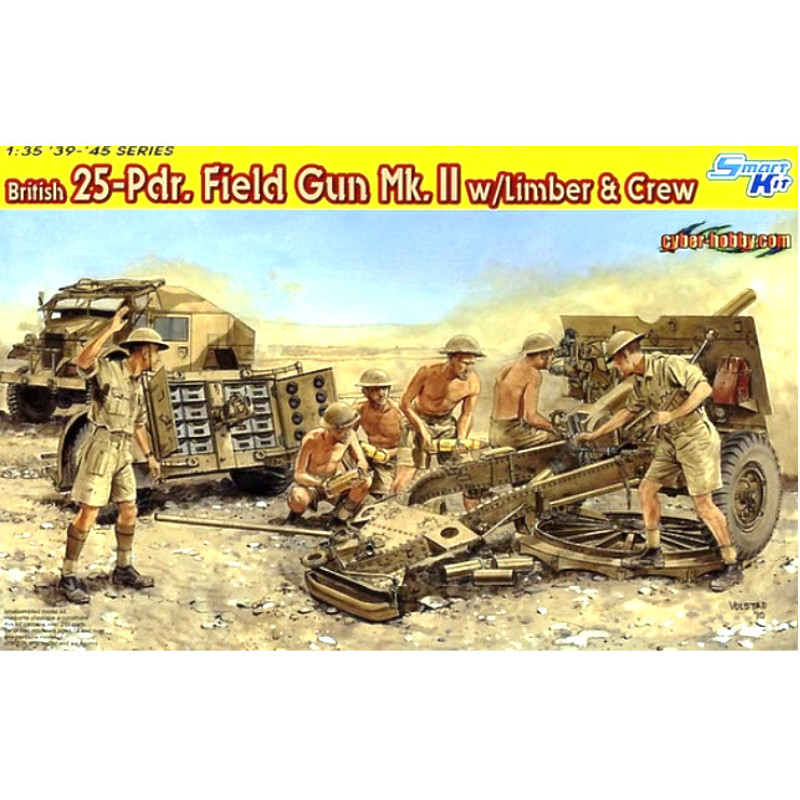Canon Britannique 25pdr - échelle 1/35 - DRAGON 6675