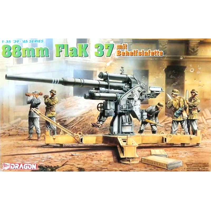 FlaK 37 88mm avec support - échelle 1/35 - DRAGON 6523