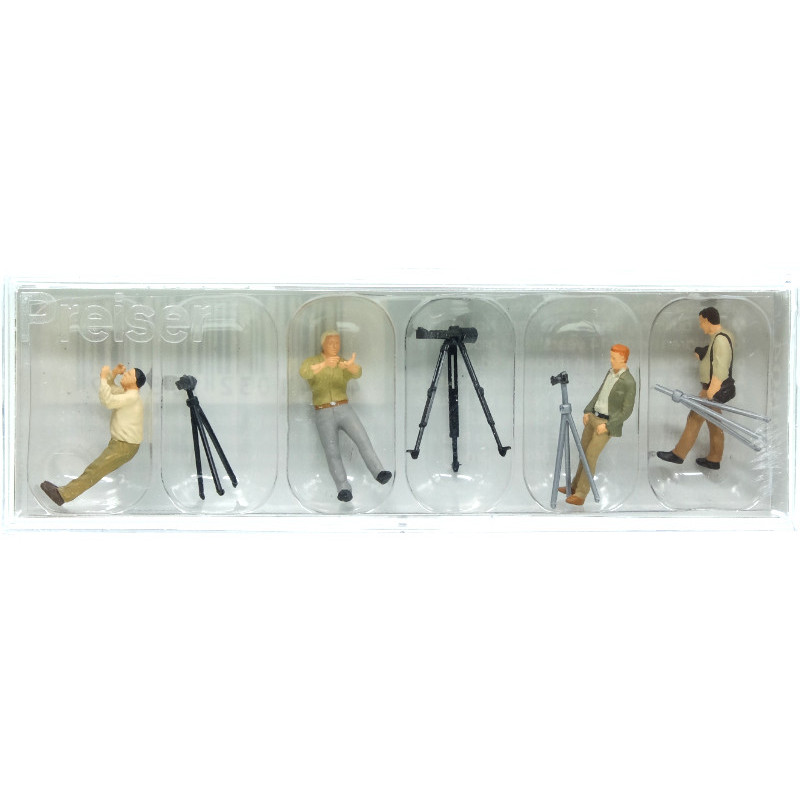 Photographes avec trépieds - HO 1/87 - PREISER 10804