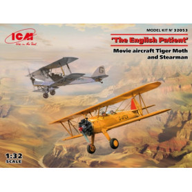 Duo Tiger Moth et Stearman Le patient anglais - 1/32 - ICM 32053