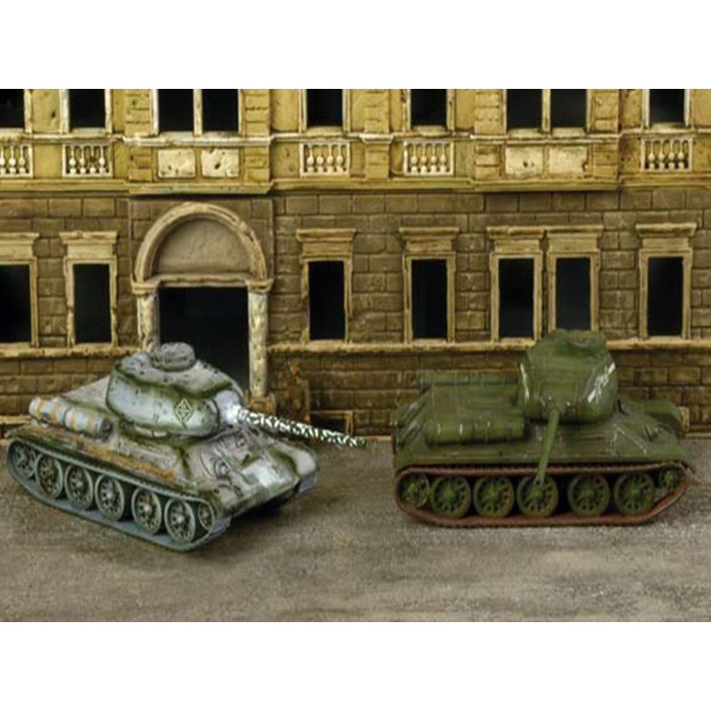 2x chars russes T 34/85 à assemblage rapide - WWII - Italeri 7515