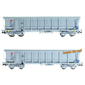 Set 2x tombereaux TAMS ERMEWA ép. V SNCF - HO 1/87 - REE WBSE-010