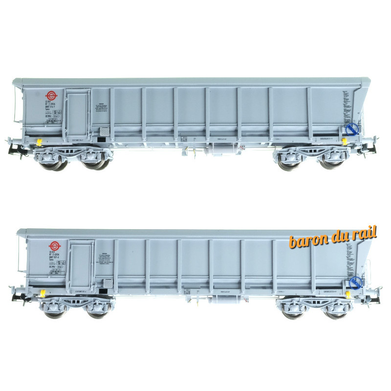 Set 2x tombereaux TAMS ERMEWA ép. V SNCF - HO 1/87 - REE WBSE-010