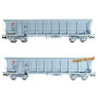 Set 2x tombereaux TAMS ERMEWA ép. V SNCF - HO 1/87 - REE WBSE-010