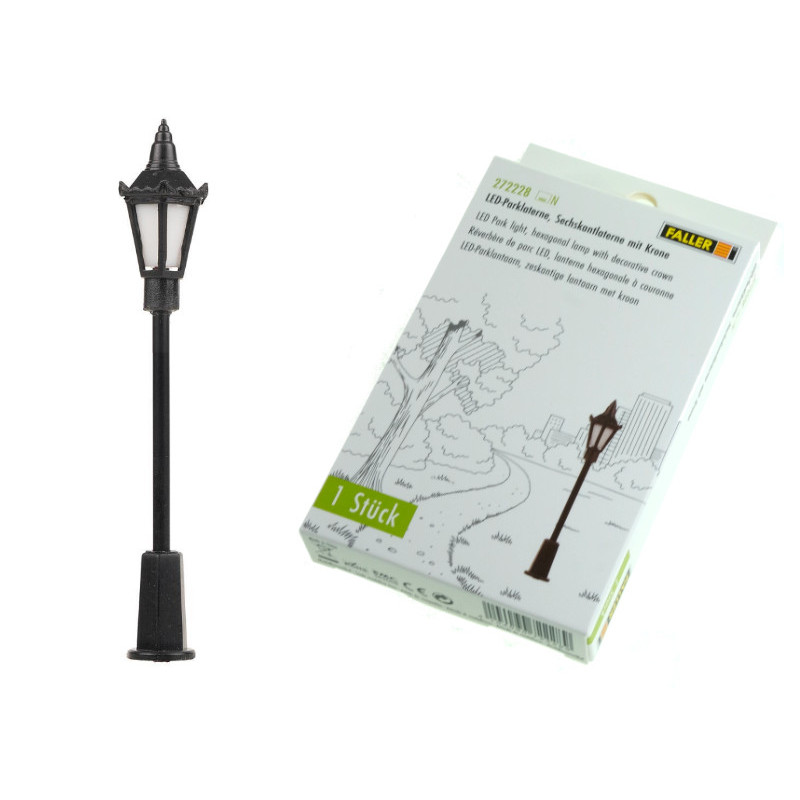 Réverbère de parc LED échelle N 1/160 - FALLER 272228