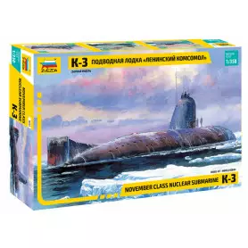 Sous-marin nucléaire soviétique K-3 - 1/350 - ZVEZDA 9035