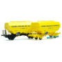 2x wagon Céréalier MOULINS DE COUTRAS - Ep. IV - HO 1/87 - REE WB-732