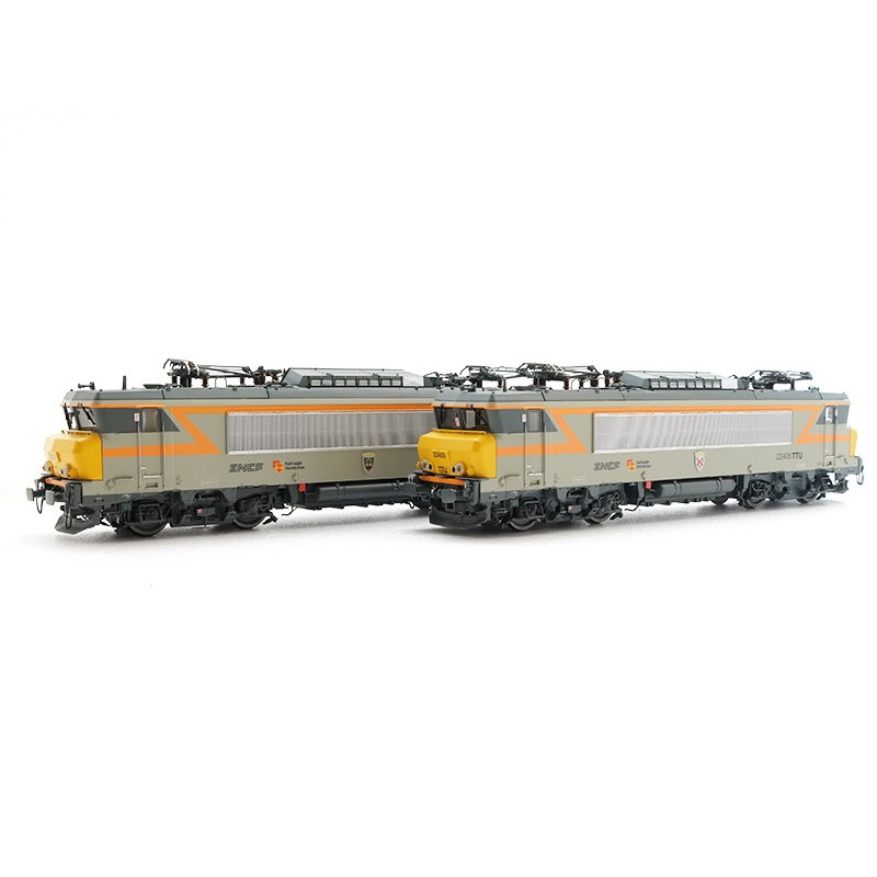 Coffret 2x BB 22000 faces jaunes ép V-VI - analogique DC - HO - LS Models 10052