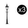 3x lampadaires de parc à LED - N 1/160 - FALLER 272128