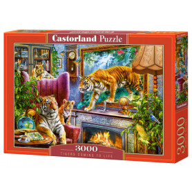 Les tigres prennent vie - Puzzle 3000 pièces - CASTORLAND