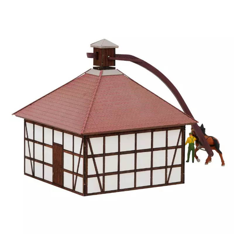 KaAfaL Puzzles 3D Moulin à Vent en Bois Rotatif Mode Mécanique Kit