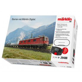 Coffret démarrage train de marchandises Suisse digital HO MARKLIN - 29488