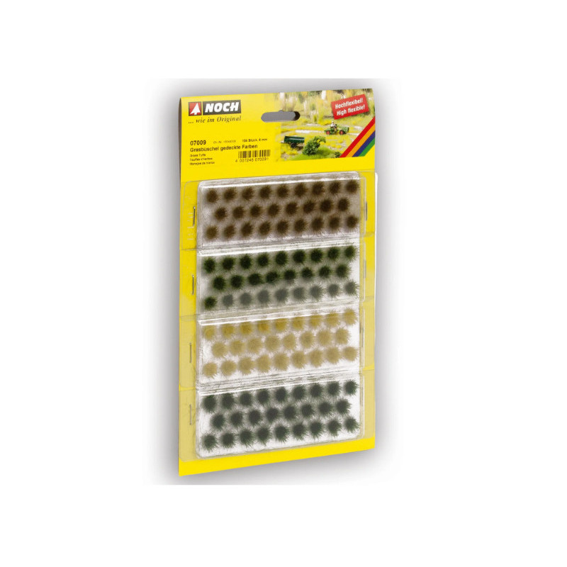 104 touffes d'herbes 6mm - HO 1/87 - NOCH 07009