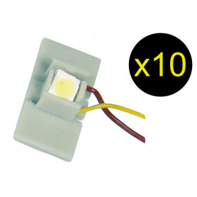 10x LED pour éclairage intérieur maquettes - VIESSMANN 6047