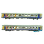 Set 2 voitures Vtu Alsace Carmillon ép. VI - SNCF - HO 1/87 - LS Models 41211