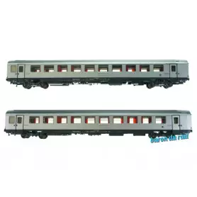Set 2 voitures Vtu Affrètement PLC ép. V - SNCF - HO 1/87 - LS Models 40996